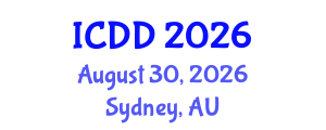 International Conference on Disability and Diversity (ICDD) August 30, 2026 - Sydney, Australia International Conference on Disability and Diversity (ICDD) August 30, 2026 - Sydney, Australia