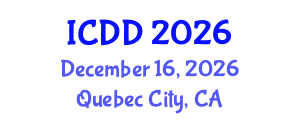 International Conference on Disability and Diversity (ICDD) December 16, 2026 - Quebec City, Canada International Conference on Disability and Diversity (ICDD) December 16, 2026 - Quebec City, Canada