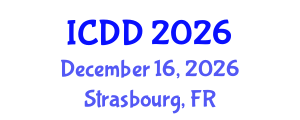 International Conference on Disability and Diversity (ICDD) December 16, 2026 - Strasbourg, France International Conference on Disability and Diversity (ICDD) December 16, 2026 - Strasbourg, France