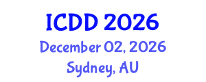 International Conference on Disability and Diversity (ICDD) December 02, 2026 - Sydney, Australia International Conference on Disability and Diversity (ICDD) December 02, 2026 - Sydney, Australia