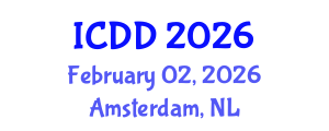 International Conference on Disability and Diversity (ICDD) February 02, 2026 - Amsterdam, Netherlands International Conference on Disability and Diversity (ICDD) February 02, 2026 - Amsterdam, Netherlands