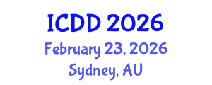 International Conference on Disability and Diversity (ICDD) February 23, 2026 - Sydney, Australia International Conference on Disability and Diversity (ICDD) February 23, 2026 - Sydney, Australia