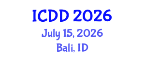 International Conference on Disability and Diversity (ICDD) July 15, 2026 - Bali, Indonesia International Conference on Disability and Diversity (ICDD) July 15, 2026 - Bali, Indonesia