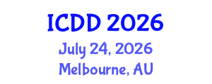 International Conference on Disability and Diversity (ICDD) July 24, 2026 - Melbourne, Australia International Conference on Disability and Diversity (ICDD) July 24, 2026 - Melbourne, Australia