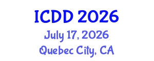 International Conference on Disability and Diversity (ICDD) July 17, 2026 - Quebec City, Canada International Conference on Disability and Diversity (ICDD) July 17, 2026 - Quebec City, Canada