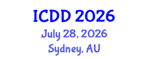 International Conference on Disability and Diversity (ICDD) July 28, 2026 - Sydney, Australia International Conference on Disability and Diversity (ICDD) July 28, 2026 - Sydney, Australia
