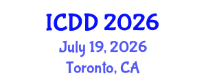 International Conference on Disability and Diversity (ICDD) July 19, 2026 - Toronto, Canada International Conference on Disability and Diversity (ICDD) July 19, 2026 - Toronto, Canada