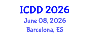 International Conference on Disability and Diversity (ICDD) June 08, 2026 - Barcelona, Spain International Conference on Disability and Diversity (ICDD) June 08, 2026 - Barcelona, Spain