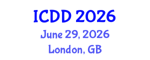 International Conference on Disability and Diversity (ICDD) June 29, 2026 - London, United Kingdom International Conference on Disability and Diversity (ICDD) June 29, 2026 - London, United Kingdom
