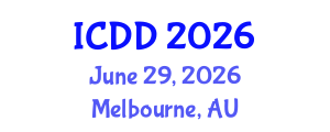 International Conference on Disability and Diversity (ICDD) June 29, 2026 - Melbourne, Australia International Conference on Disability and Diversity (ICDD) June 29, 2026 - Melbourne, Australia