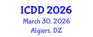 International Conference on Disability and Diversity (ICDD) March 30, 2026 - Algiers, Algeria International Conference on Disability and Diversity (ICDD) March 30, 2026 - Algiers, Algeria