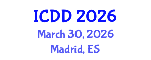International Conference on Disability and Diversity (ICDD) March 30, 2026 - Madrid, Spain International Conference on Disability and Diversity (ICDD) March 30, 2026 - Madrid, Spain