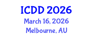 International Conference on Disability and Diversity (ICDD) March 16, 2026 - Melbourne, Australia International Conference on Disability and Diversity (ICDD) March 16, 2026 - Melbourne, Australia