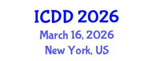 International Conference on Disability and Diversity (ICDD) March 16, 2026 - New York, United States International Conference on Disability and Diversity (ICDD) March 16, 2026 - New York, United States