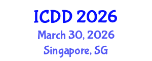 International Conference on Disability and Diversity (ICDD) March 30, 2026 - Singapore, Singapore International Conference on Disability and Diversity (ICDD) March 30, 2026 - Singapore, Singapore