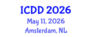International Conference on Disability and Diversity (ICDD) May 11, 2026 - Amsterdam, Netherlands International Conference on Disability and Diversity (ICDD) May 11, 2026 - Amsterdam, Netherlands