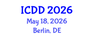 International Conference on Disability and Diversity (ICDD) May 18, 2026 - Berlin, Germany International Conference on Disability and Diversity (ICDD) May 18, 2026 - Berlin, Germany