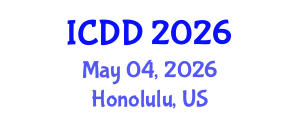 International Conference on Disability and Diversity (ICDD) May 04, 2026 - Honolulu, United States International Conference on Disability and Diversity (ICDD) May 04, 2026 - Honolulu, United States