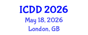 International Conference on Disability and Diversity (ICDD) May 18, 2026 - London, United Kingdom International Conference on Disability and Diversity (ICDD) May 18, 2026 - London, United Kingdom