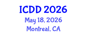 International Conference on Disability and Diversity (ICDD) May 18, 2026 - Montreal, Canada International Conference on Disability and Diversity (ICDD) May 18, 2026 - Montreal, Canada