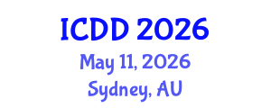 International Conference on Disability and Diversity (ICDD) May 11, 2026 - Sydney, Australia International Conference on Disability and Diversity (ICDD) May 11, 2026 - Sydney, Australia