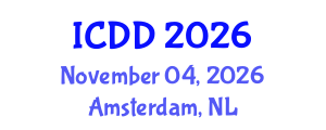 International Conference on Disability and Diversity (ICDD) November 04, 2026 - Amsterdam, Netherlands International Conference on Disability and Diversity (ICDD) November 04, 2026 - Amsterdam, Netherlands