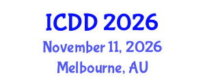 International Conference on Disability and Diversity (ICDD) November 11, 2026 - Melbourne, Australia International Conference on Disability and Diversity (ICDD) November 11, 2026 - Melbourne, Australia