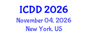 International Conference on Disability and Diversity (ICDD) November 04, 2026 - New York, United States International Conference on Disability and Diversity (ICDD) November 04, 2026 - New York, United States