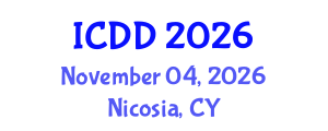 International Conference on Disability and Diversity (ICDD) November 04, 2026 - Nicosia, Cyprus International Conference on Disability and Diversity (ICDD) November 04, 2026 - Nicosia, Cyprus