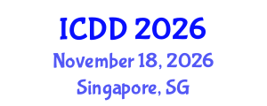 International Conference on Disability and Diversity (ICDD) November 18, 2026 - Singapore, Singapore International Conference on Disability and Diversity (ICDD) November 18, 2026 - Singapore, Singapore