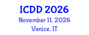 International Conference on Disability and Diversity (ICDD) November 11, 2026 - Venice, Italy International Conference on Disability and Diversity (ICDD) November 11, 2026 - Venice, Italy