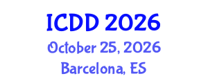 International Conference on Disability and Diversity (ICDD) October 25, 2026 - Barcelona, Spain International Conference on Disability and Diversity (ICDD) October 25, 2026 - Barcelona, Spain