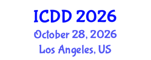 International Conference on Disability and Diversity (ICDD) October 28, 2026 - Los Angeles, United States International Conference on Disability and Diversity (ICDD) October 28, 2026 - Los Angeles, United States