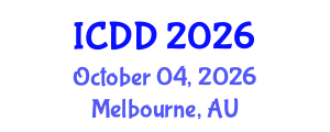 International Conference on Disability and Diversity (ICDD) October 04, 2026 - Melbourne, Australia International Conference on Disability and Diversity (ICDD) October 04, 2026 - Melbourne, Australia