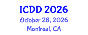 International Conference on Disability and Diversity (ICDD) October 28, 2026 - Montreal, Canada International Conference on Disability and Diversity (ICDD) October 28, 2026 - Montreal, Canada