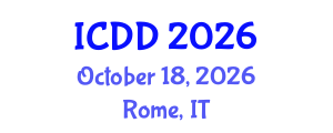 International Conference on Disability and Diversity (ICDD) October 18, 2026 - Rome, Italy International Conference on Disability and Diversity (ICDD) October 18, 2026 - Rome, Italy