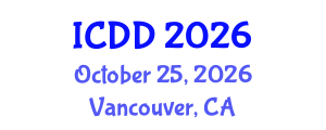 International Conference on Disability and Diversity (ICDD) October 25, 2026 - Vancouver, Canada International Conference on Disability and Diversity (ICDD) October 25, 2026 - Vancouver, Canada