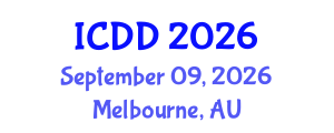 International Conference on Disability and Diversity (ICDD) September 09, 2026 - Melbourne, Australia International Conference on Disability and Diversity (ICDD) September 09, 2026 - Melbourne, Australia