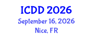 International Conference on Disability and Diversity (ICDD) September 16, 2026 - Nice, France International Conference on Disability and Diversity (ICDD) September 16, 2026 - Nice, France