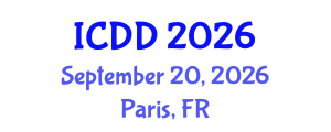 International Conference on Disability and Diversity (ICDD) September 20, 2026 - Paris, France International Conference on Disability and Diversity (ICDD) September 20, 2026 - Paris, France