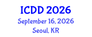 International Conference on Disability and Diversity (ICDD) September 16, 2026 - Seoul, Republic of Korea International Conference on Disability and Diversity (ICDD) September 16, 2026 - Seoul, Republic of Korea