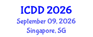 International Conference on Disability and Diversity (ICDD) September 09, 2026 - Singapore, Singapore International Conference on Disability and Diversity (ICDD) September 09, 2026 - Singapore, Singapore