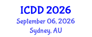 International Conference on Disability and Diversity (ICDD) September 06, 2026 - Sydney, Australia International Conference on Disability and Diversity (ICDD) September 06, 2026 - Sydney, Australia