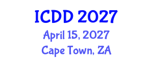 International Conference on Disability and Diversity (ICDD) April 15, 2027 - Cape Town, South Africa International Conference on Disability and Diversity (ICDD) April 15, 2027 - Cape Town, South Africa