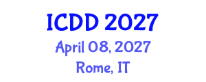 International Conference on Disability and Diversity (ICDD) April 08, 2027 - Rome, Italy International Conference on Disability and Diversity (ICDD) April 08, 2027 - Rome, Italy