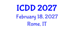 International Conference on Disability and Diversity (ICDD) February 18, 2027 - Rome, Italy International Conference on Disability and Diversity (ICDD) February 18, 2027 - Rome, Italy