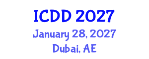 International Conference on Disability and Diversity (ICDD) January 28, 2027 - Dubai, United Arab Emirates International Conference on Disability and Diversity (ICDD) January 28, 2027 - Dubai, United Arab Emirates