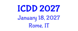 International Conference on Disability and Diversity (ICDD) January 18, 2027 - Rome, Italy International Conference on Disability and Diversity (ICDD) January 18, 2027 - Rome, Italy