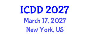 International Conference on Disability and Diversity (ICDD) March 17, 2027 - New York, United States International Conference on Disability and Diversity (ICDD) March 17, 2027 - New York, United States