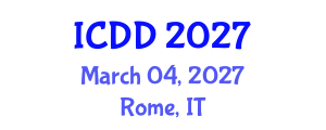 International Conference on Disability and Diversity (ICDD) March 04, 2027 - Rome, Italy International Conference on Disability and Diversity (ICDD) March 04, 2027 - Rome, Italy